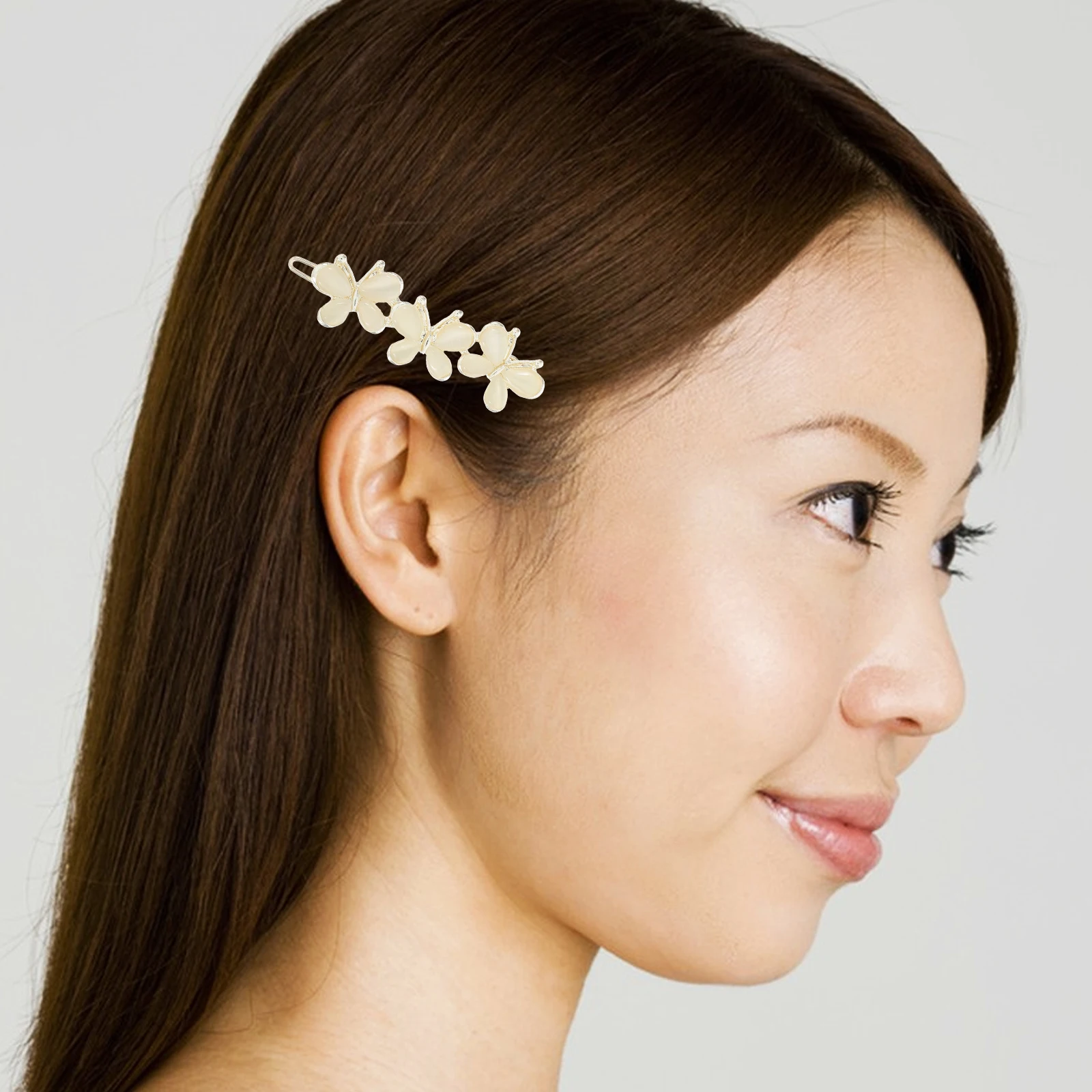 

2pcs Clips Durable Alloy Hairpins Firm Alloy Comfortable Women Hair Bang Clips Accessories All Match Style Hair Bangs