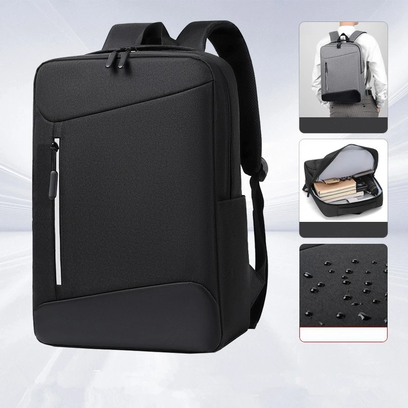 Nesitu Lightweight A4 Large Capacity Black Grey Blue Red 14 15.6 inch Laptop Men Women Travel Backpack School Bag M3123