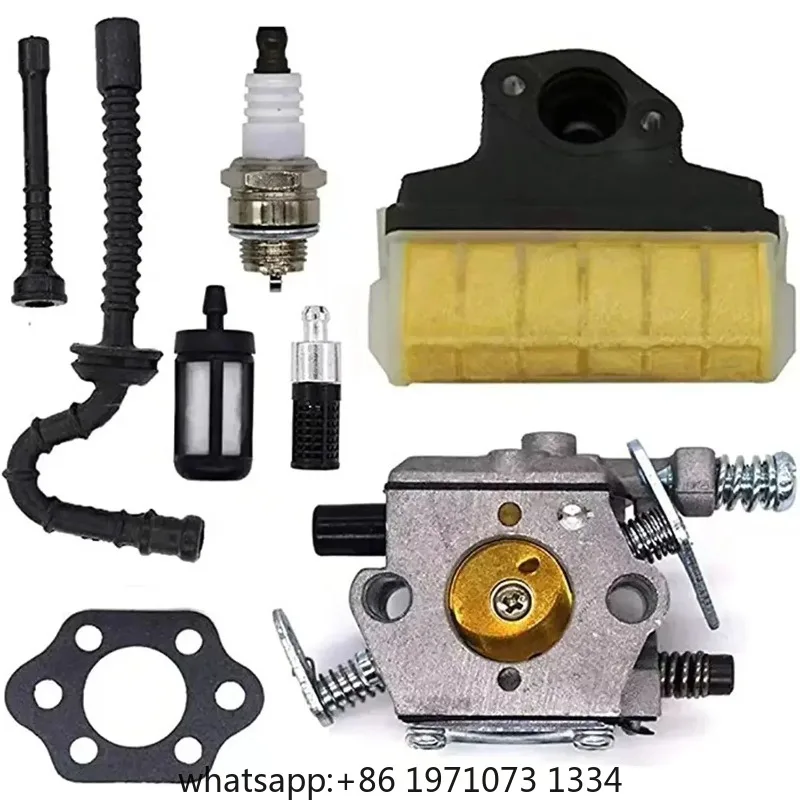 Carburetor Kit for 021 023 MS210 MS230 MS250 1123 160 1650 Chainsaw Carb with Air Filter Ignition Coil Fuel Line Tune Up