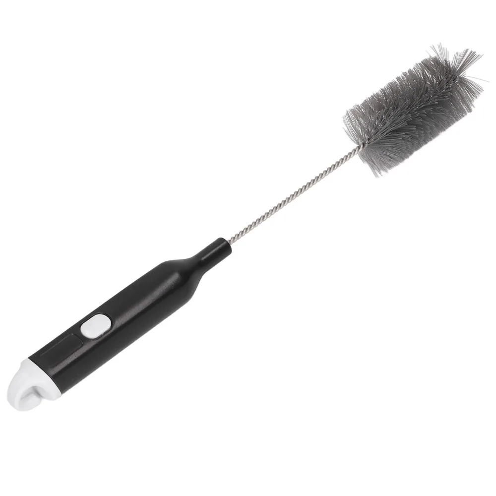 Durable ABS Bottle Cleaning Brush Black Flexible Long Handle Brush Long Handle Reusable Tank Cleaning Brush Vacuum Cleaner Tank