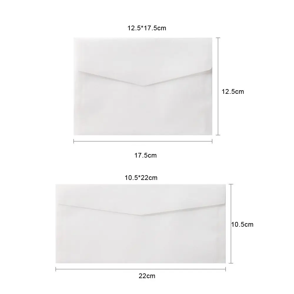 Creativity Invitation Vintage Wedding Office Supplies Paper Envelopes Set Translucent Paper Letter Paper Transparent Envelope