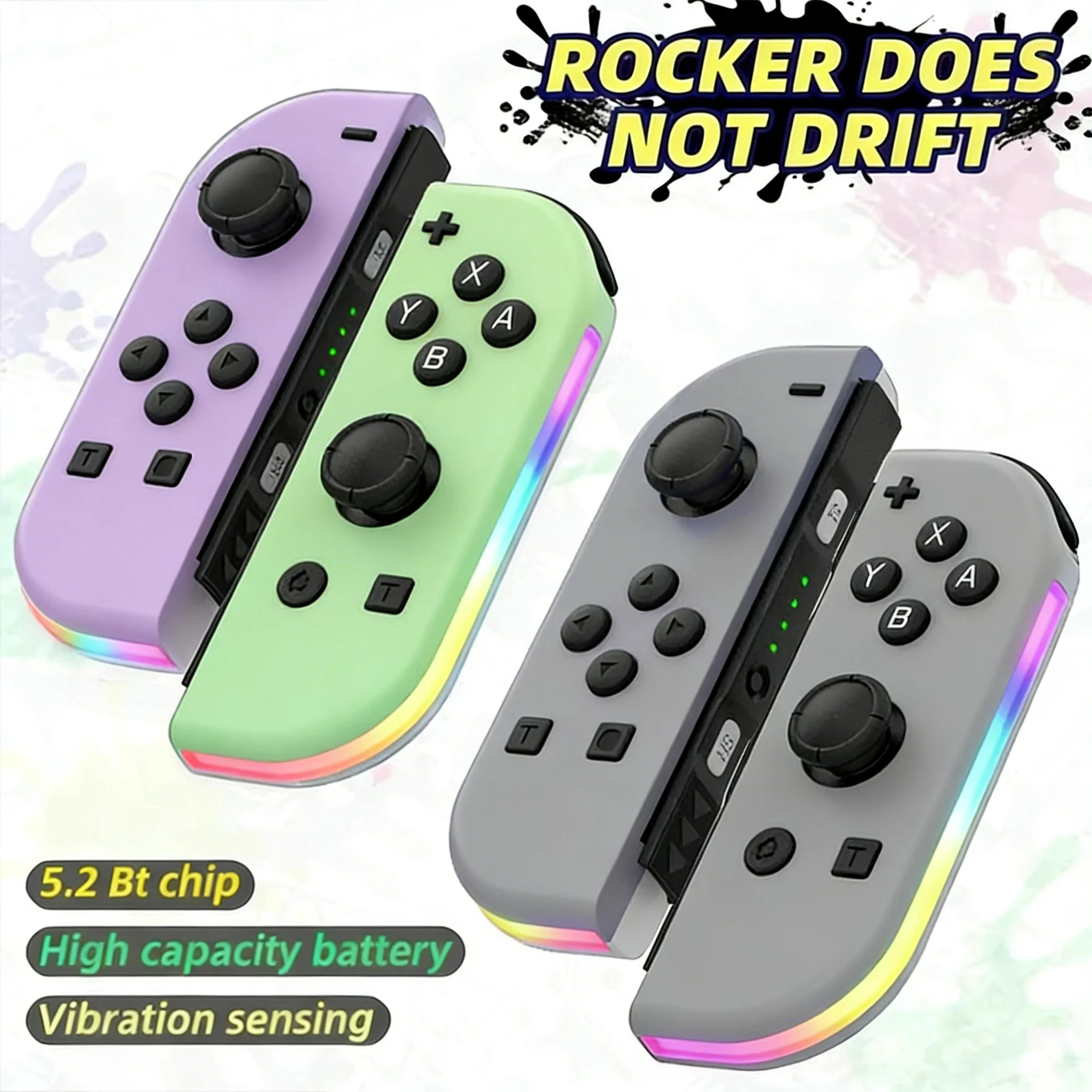 

Wireless Controller for Nintendo Switch NS/OLED/LITE Gamepad Joystick Dual Vibration Turbo Remote Control 6 Axis Gyro L/R Joypad