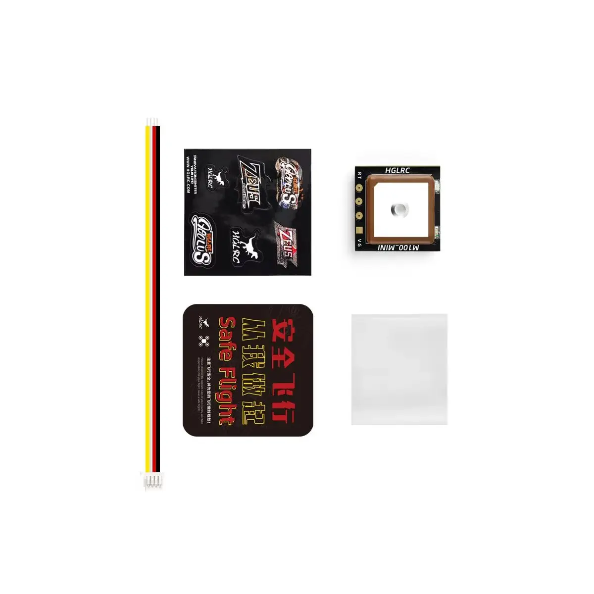 HGLRC M100 미니 GPS 모듈 RC 비행기 FPV 프리스타일 장거리 드론 DIY 부품용 내장 세라믹 안테나