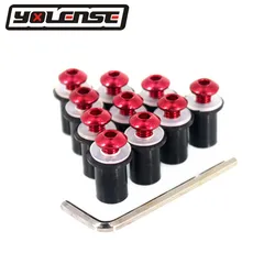 Motorcycle Windshield Bolts Screw Nut Fastener Kit M5 5mm For APRILIA RS 125 RS125 RSV4 RSV4R Fairing kit RSV 1000 Tuono