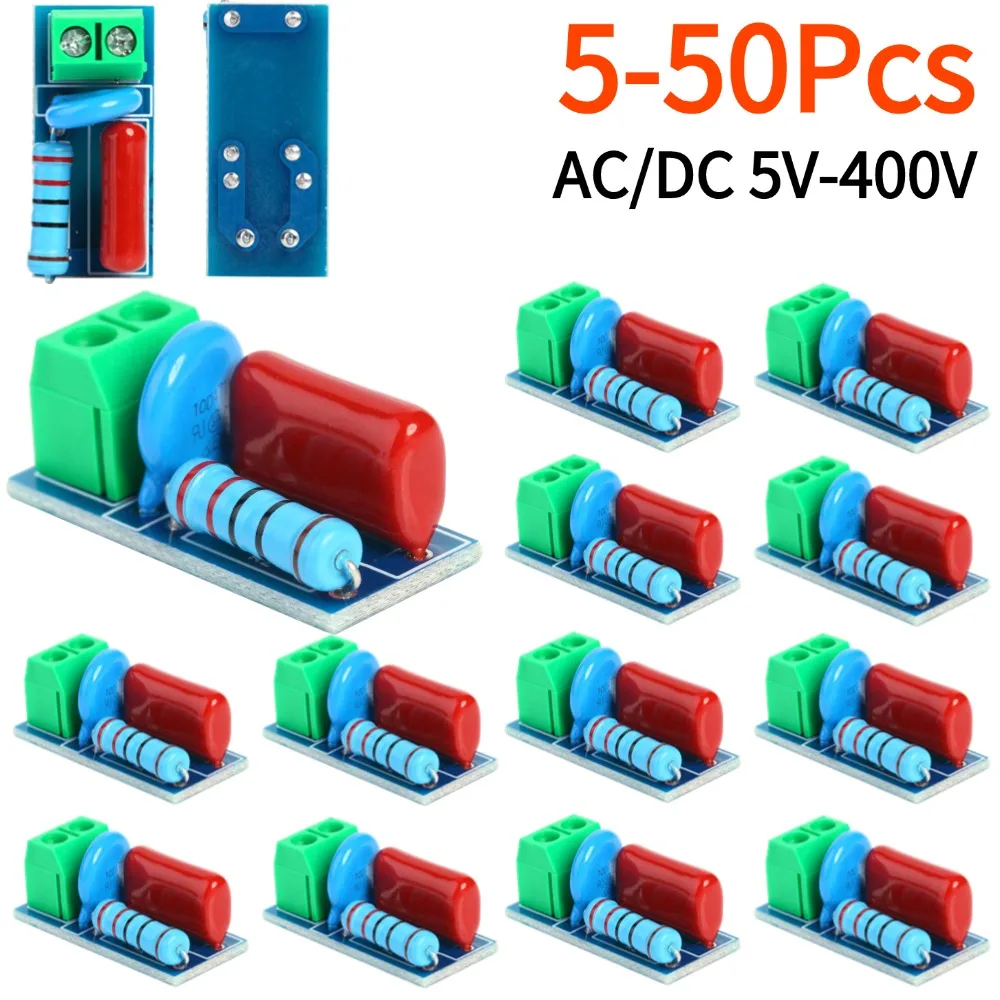 5-50 個 RC 吸収/スナバ回路モジュールリレー接点保護抵抗サージ回路抗干渉モジュール