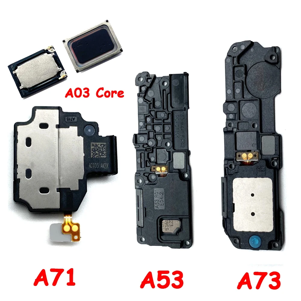 

10 шт., нижний громкоговоритель, динамик, звуковой зуммер, кольцо, гибкий кабель для Samsung A52, A72, A02, A02S, A03S, A31, A32, 5G A01, Core A53