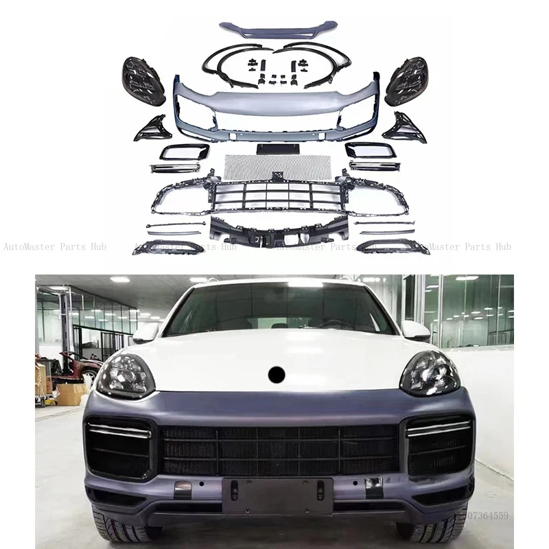 

Front Bumper Body Kit Front Lip LED Headlights Upgrade 9Y0/9YA Fog Light New for 2015-2017 Turbo