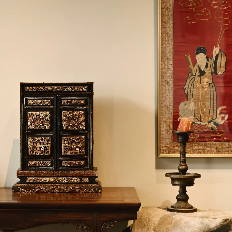 Old objects wood carving x paint 