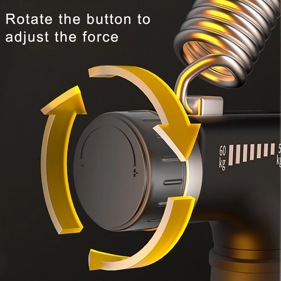 مصافحة لياقة بدنية للرجال, مفيد 5-60 كجم مصافحة لياقة بدنية للرجال قابلة للتعديل قوة تمرين الأصابع الثقيلة لاستعادة العضلات مقبض اليد المدرب