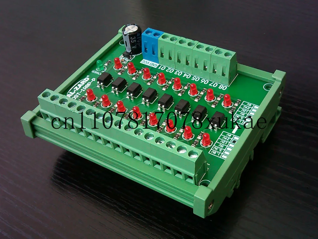 8-channel Optoelectronic Isolation Module PLC Signal Level Voltage Conversion Board PNP Output DST-1R8P-P