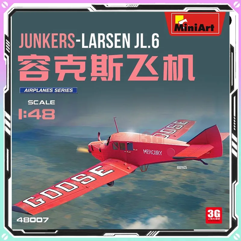 

Мини-арт в масштабе 1/48, серия самолетов Junkers-Larsen JL.6 MA48007, сборный самолет, украшение для комнаты на заказ, подарок на день рождения