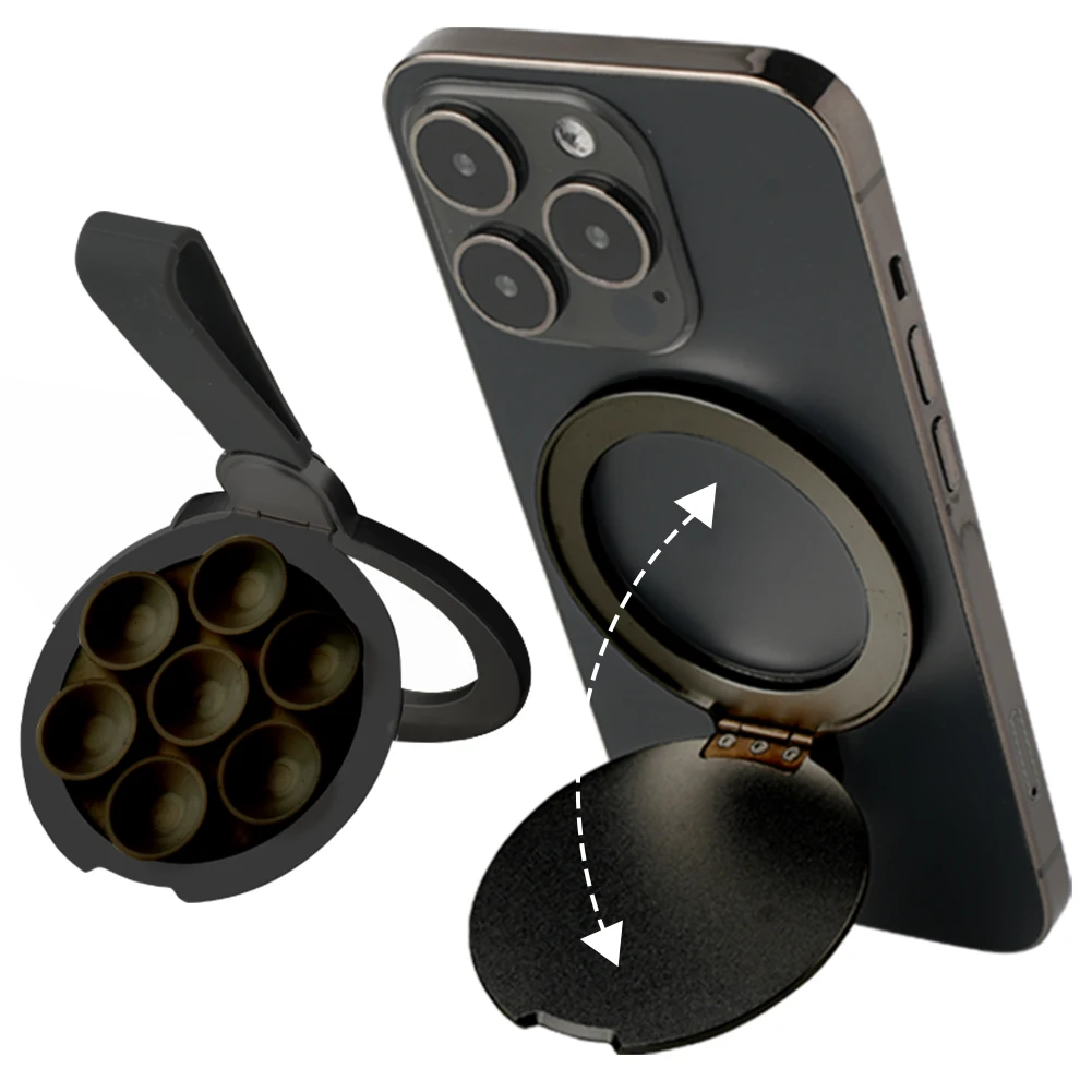 

Magnetic Phone Grip Holder Hands-Free Mirror Shower Wall Phone Holder Mount Suction Cup Phone Mount for Android and iPhone