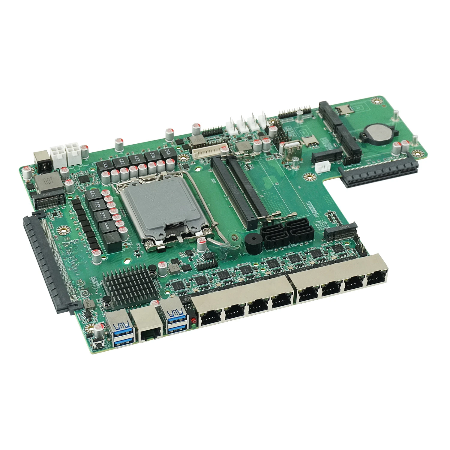 BKHD-B760-8LAN firewall soft routing main board 4G Internet of Things 5G module 14th generation industrial computer