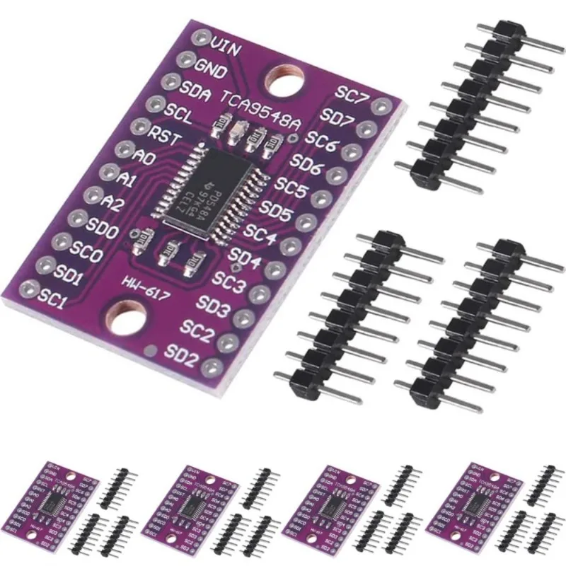 Image of 5/10 Stück TCA9548A IIC Multiplexer Breakout Board 400kHz 1,8V - 5V 8-Kanal I2C Kommunikationsschalter Entwicklungs-Erweiterungsplatine