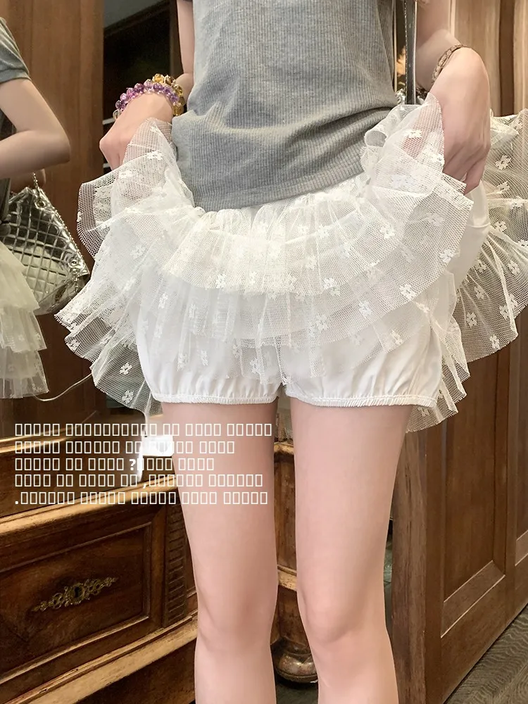 

Новая летняя женская юбка А-силуэта с высокой талией, кружевом и цветочным узором, в корейском стиле, на подкладке, для повседневной носки