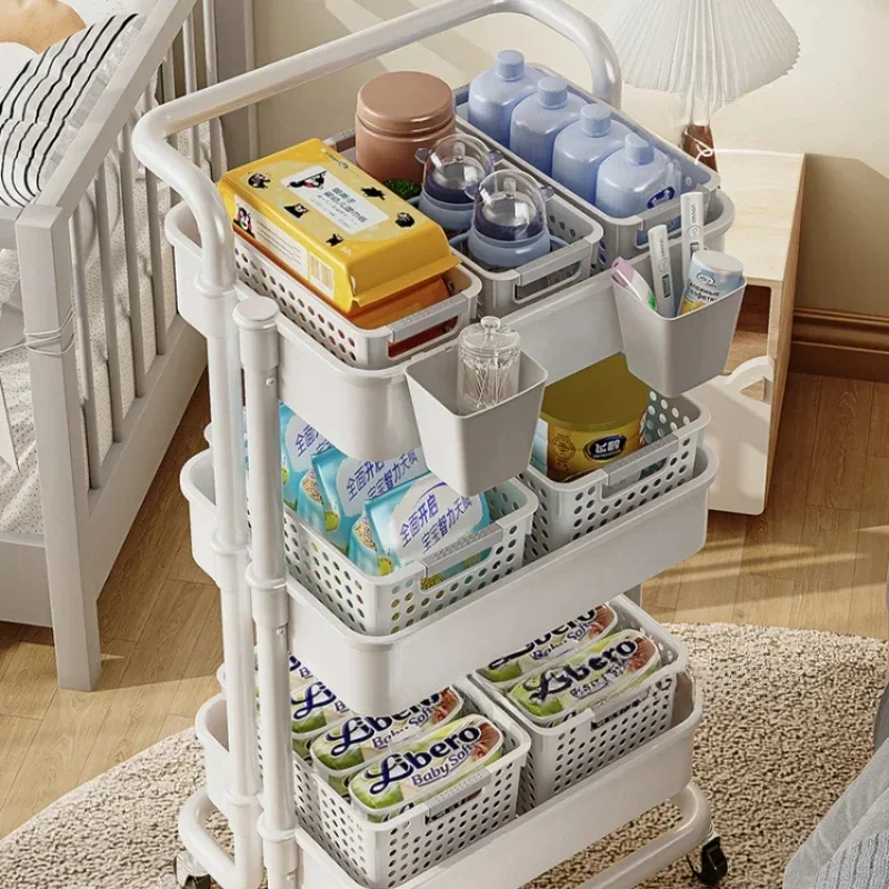 

Nordic Cart Tool Красота Тележка на колесиках Маникюрный салон Парикмахерская Косметическая пластиковая мебель