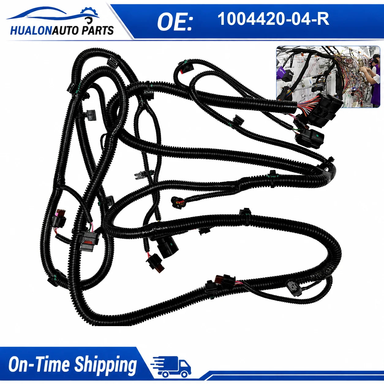 Wiring Harness Front Bumper Parking Sensor 1004420-04-R  for Tesla Model S PDC Assist Electrical Cable Assembly 100442004T