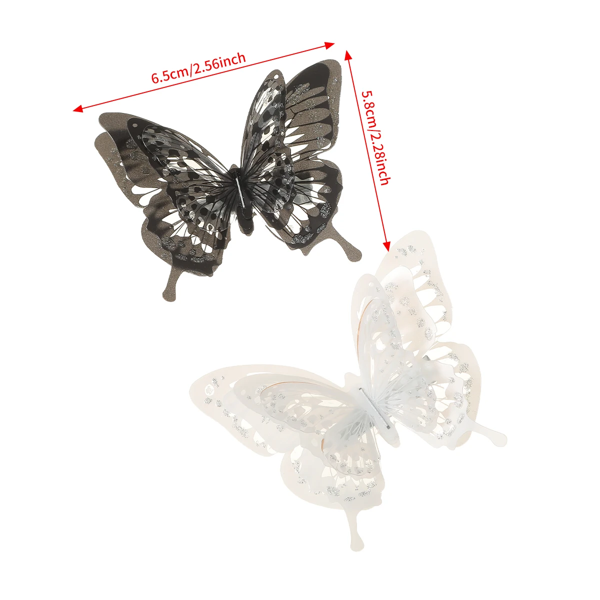 Retro Multi-Layer Butterfly Hairpin Clip for Women Girls Sweet High-End Side Bangs Clip Fashion Hair Accessories Barrettes