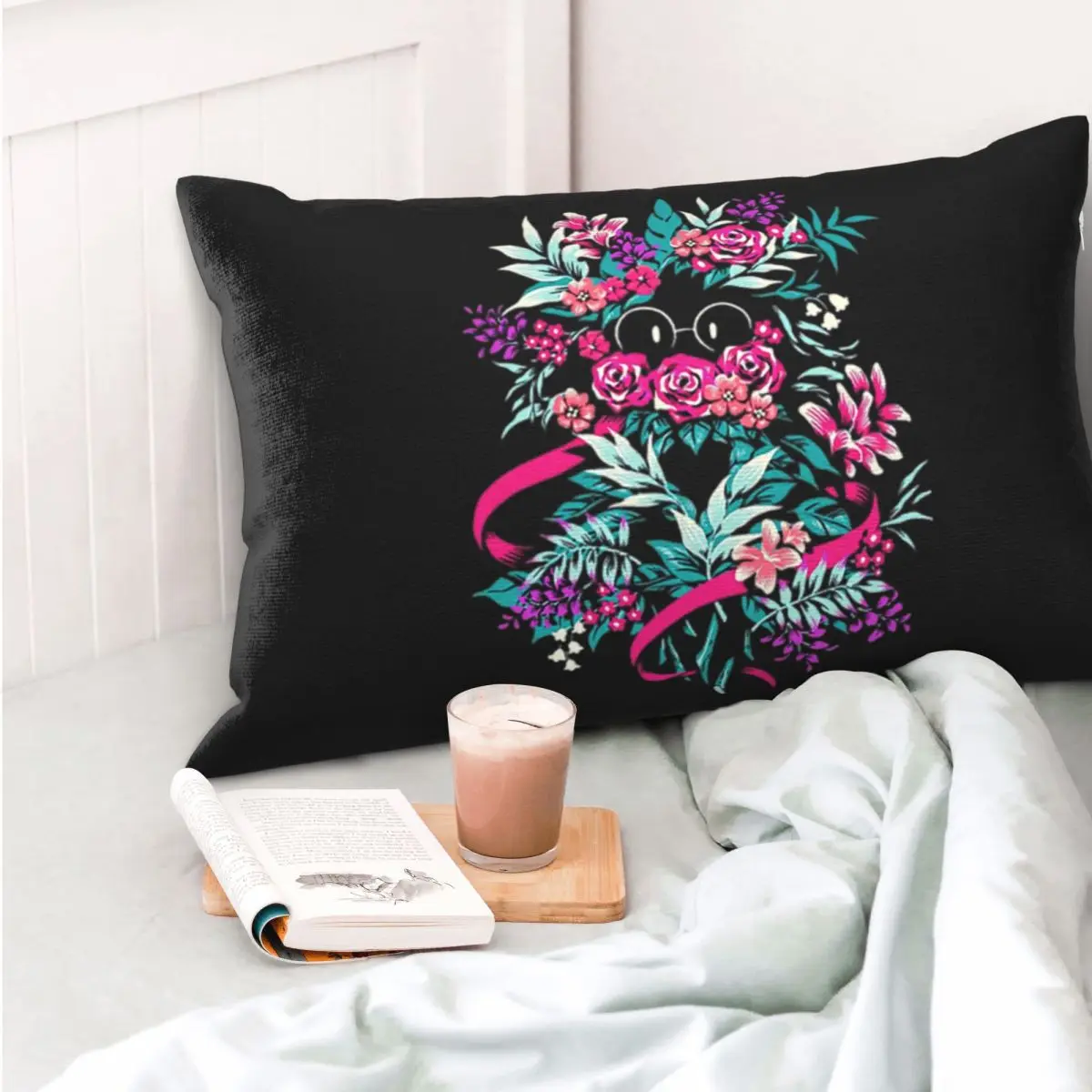 Deltarune Spamton Merch Ralsei Floral Rectangle Pillowcase Cushion Cover Decorative Bedroom Bed Home Comfort Throw Pillow