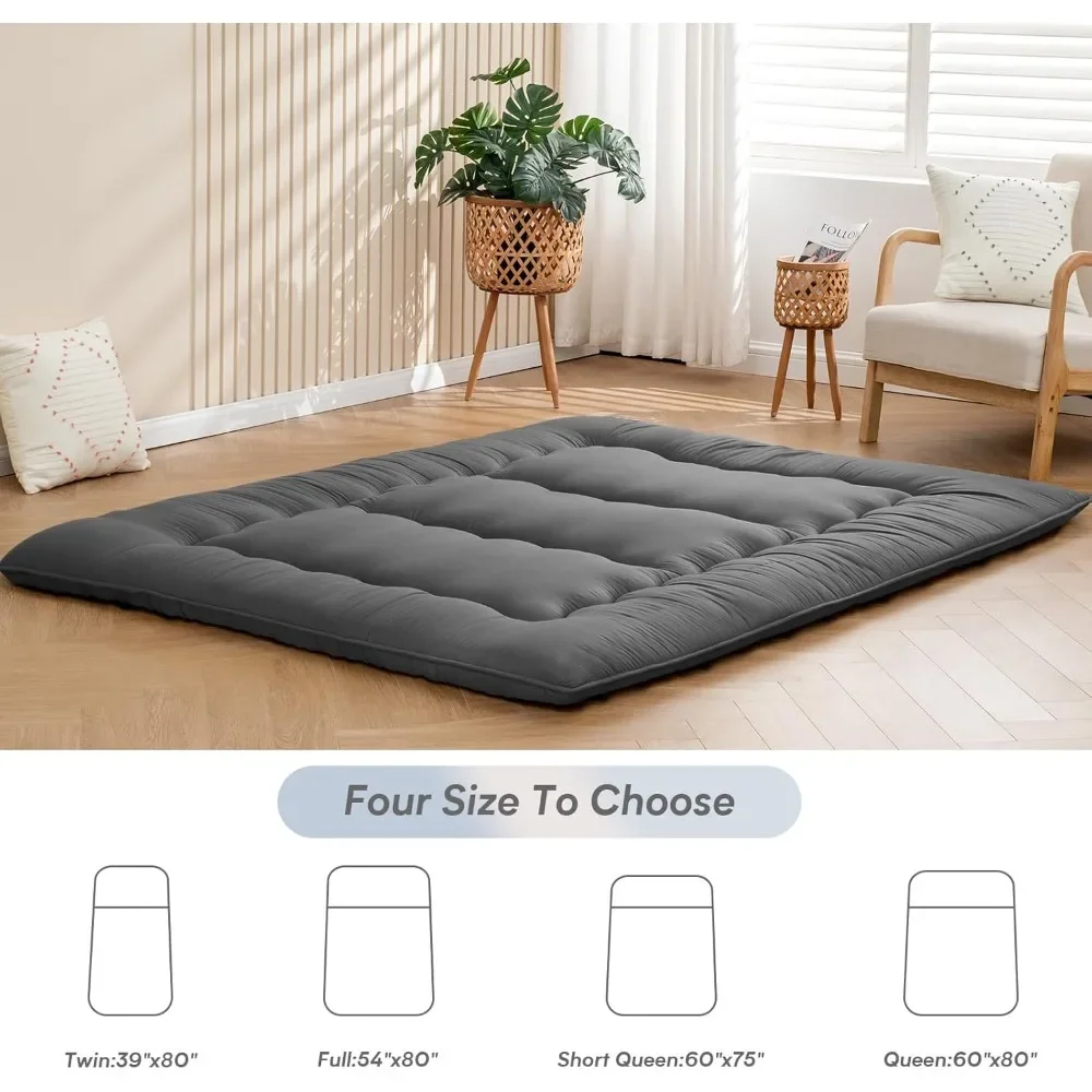 Futon Mattress Mattress Topper Full Japanese Floor Mattress Memory Foam Tatami Foldable Sleeping Mattresses Camping