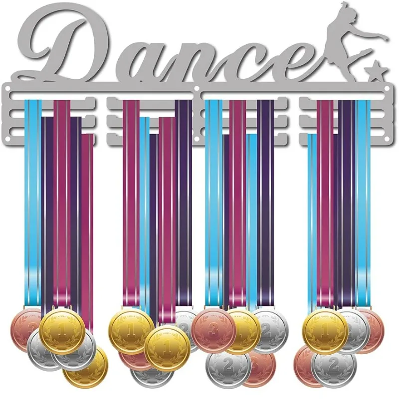 Medal Holder Dance Dancer Medals Hanger Display Stand Wall Mount Hanger Decor Stainless Steel Hanging for Home Badge  Medalist