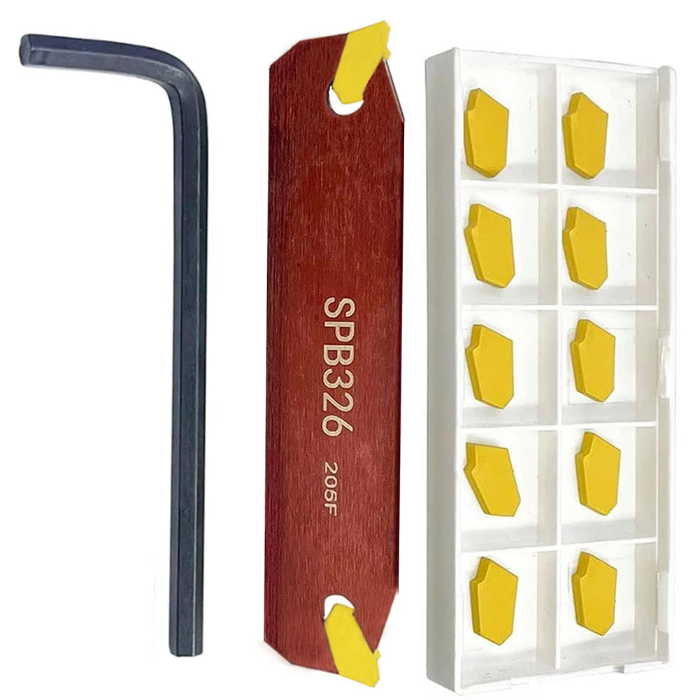 

Efficient Machining Tool Kit Featuring For SPB326 Groove Cutter and 12PCS Carbide Inserts for Professional Use