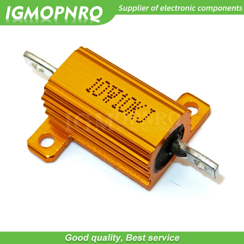 2 stücke 10W Aluminium Power Metal Shell Gehäuse Draht widerstand 0,1 ~ 10k 0,5 1 2 3 5 6 8 10 20 1k 5k 10k Ohm