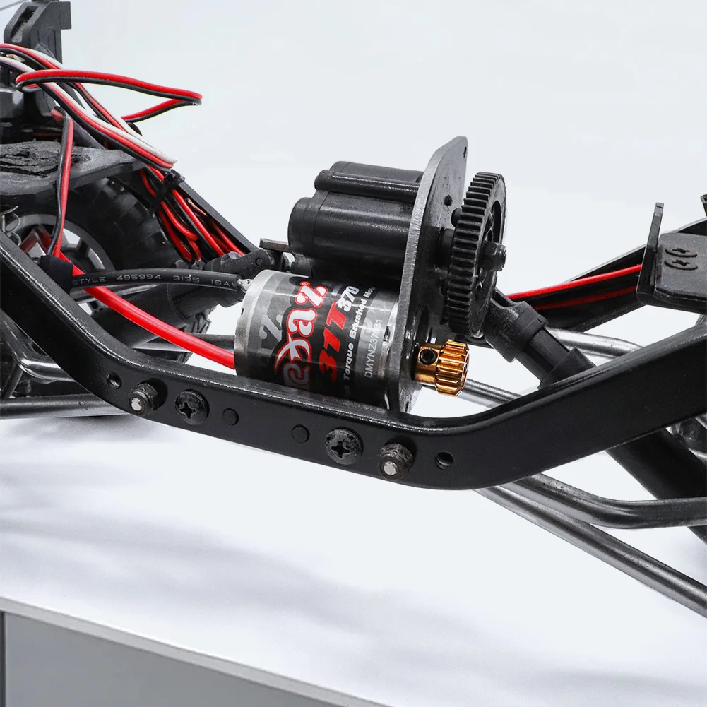 

1 PC 31T 370 Brushed Motor DC Motor High Torque Brushed Engine Motor Waterproof 30000RPM for 1/10 1/12 1/14 1/16 1/24 RC Crawler