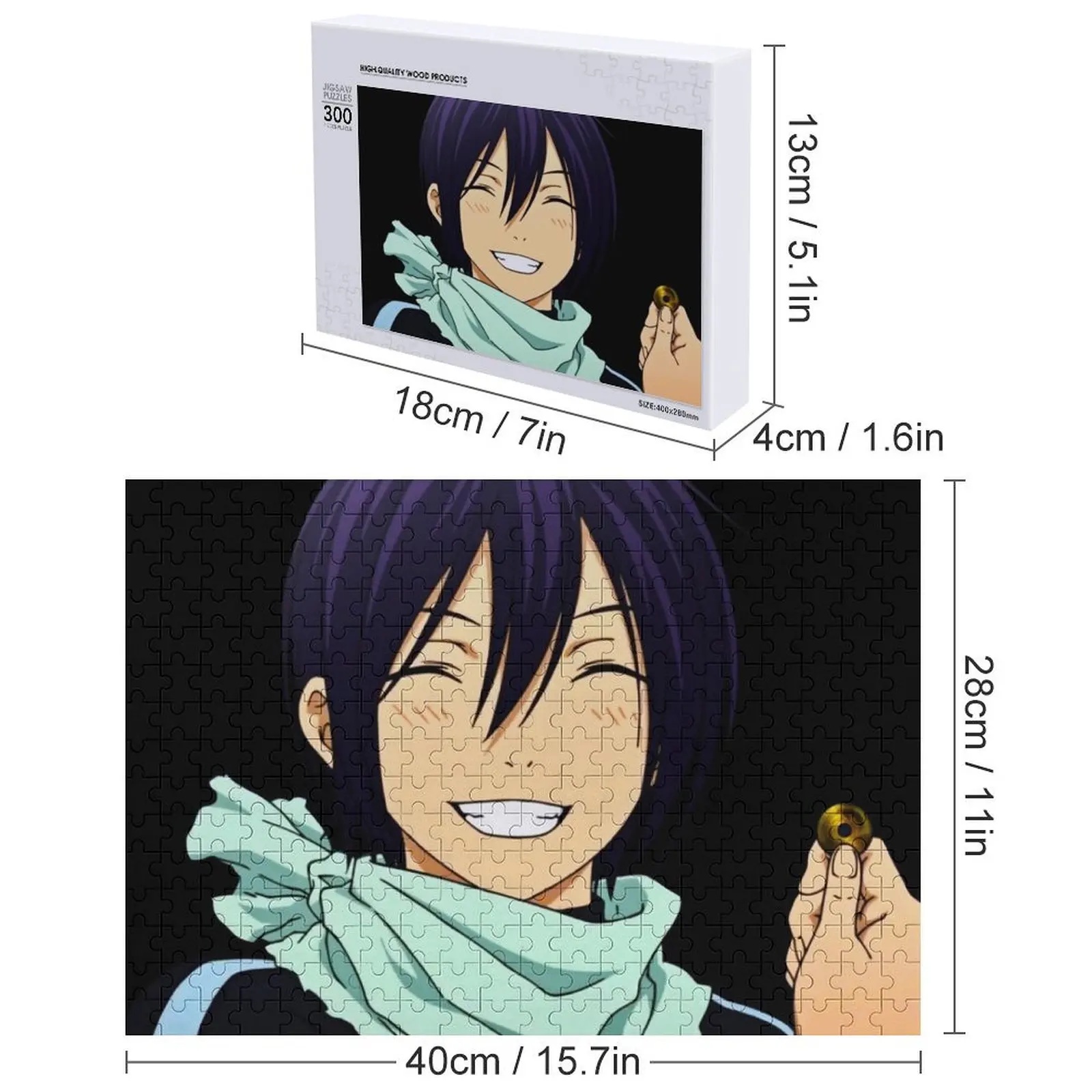 نوراغامي |   ياتو المبتسم اللغز مخصص الخشب هدية شخصية لغز متزوج