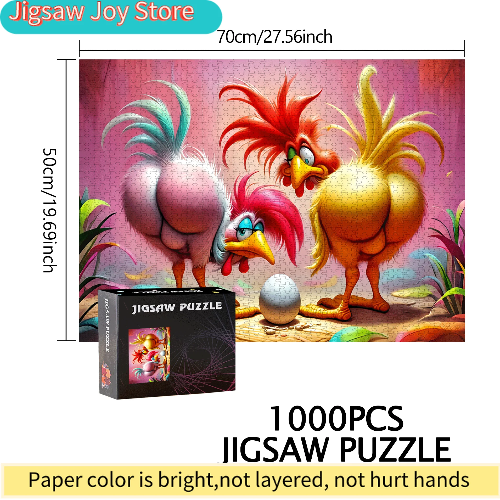 

Пазл «Курица и яйца» (500/1000 элементов) – подарок для семейного досуга, развивающая игра-головоломка, домашний декор, развивающий мозговой потенциал – Hig