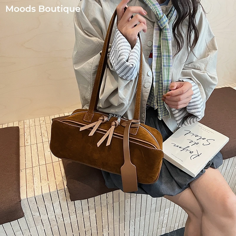 

Brand New Design Shoulder Bags For Women 2025 Autumn Latest Luxury Designer Handbags PU Suede Large Capacity Commute Pillow Bag