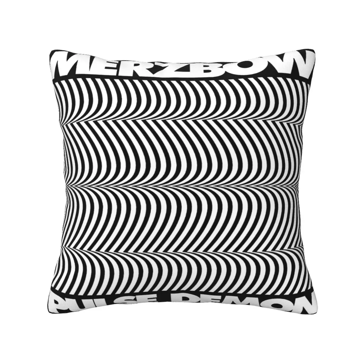 MERZBOW Pulse Demon Relapse Records Cushion Pillow Cover Car Throw Pillow Cover Vintage Sofa Zipper Pillow Cover Customizable