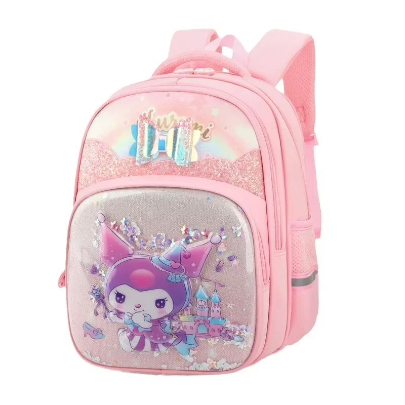 Przedszkole Kawaii szkoły dziewczyny torby na ramię i tornister zmniejszają obciążenie plecaki Sanrio Kuromi moja melodia Hello Kitty Kids