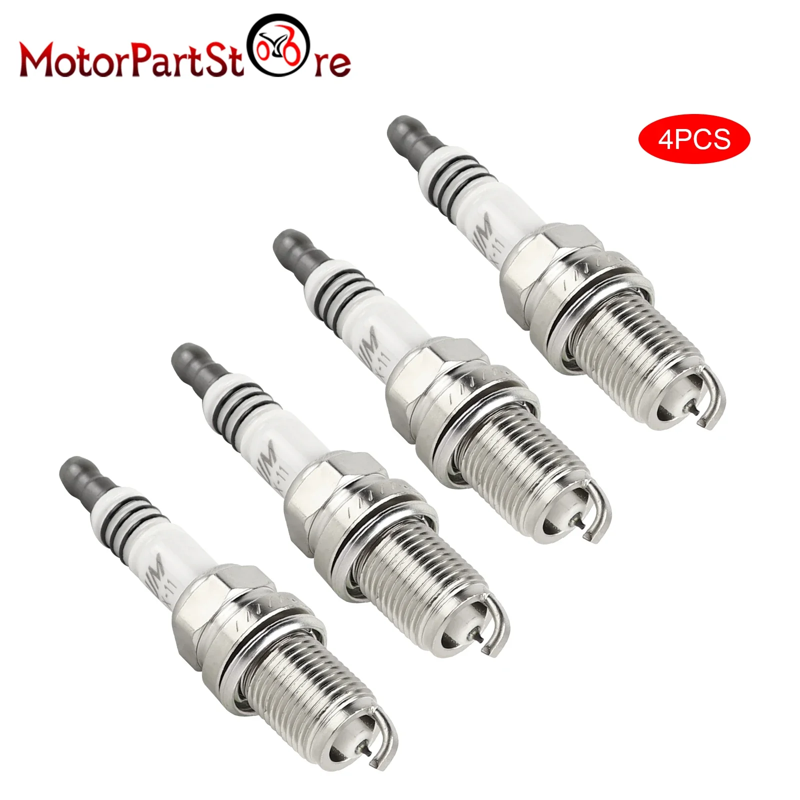 4pcs Iridium Spark Plug for Suzuki Nissan Toyota Chevrolet Honda Lexus ES300 RX300 Mazda Acura KIA Yamaha Audi BKR6EIX-11 3764