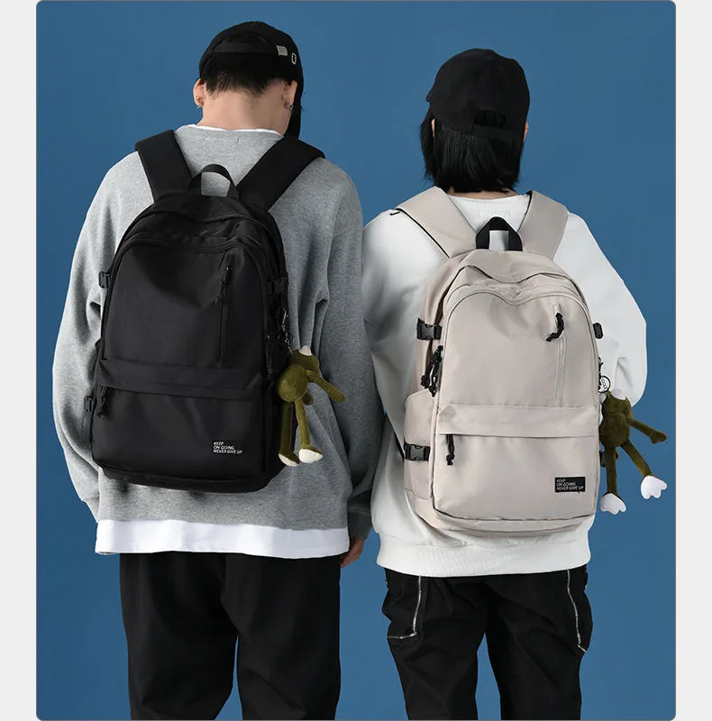 New Korean Version of Men's and Women's Backpacks, Casual Couple Backpacks, Large Capacity College Students, Waterproof