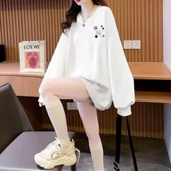 Spring Autumn Women's Clothing Loose Pullover Lantern Long Sleeve Round Neck Geometric Printing Trendy Office Lady Stylish Tops