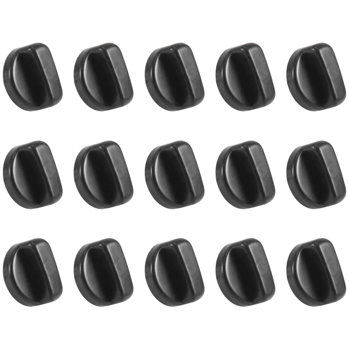 15 pcs Stove Gas Stove Plastic 8 mm Dia Mount Hole Knob