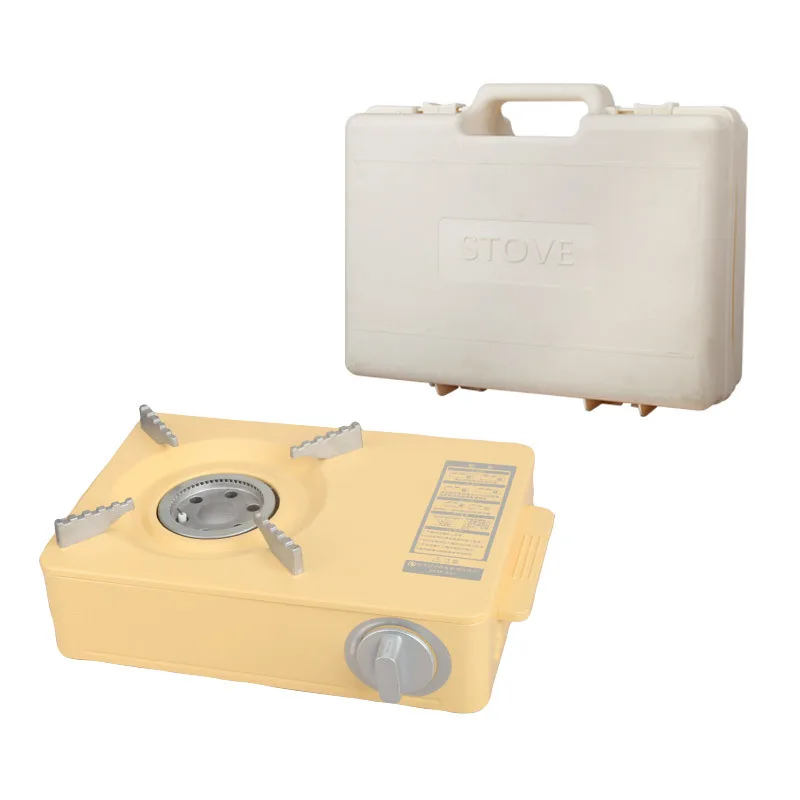 Jetshark Outdoor Kookgerei Camping Gasfornuis Draagbare BBQ Kampeeruitrusting Kookgerei Mini Vierkant Cassettefornuis