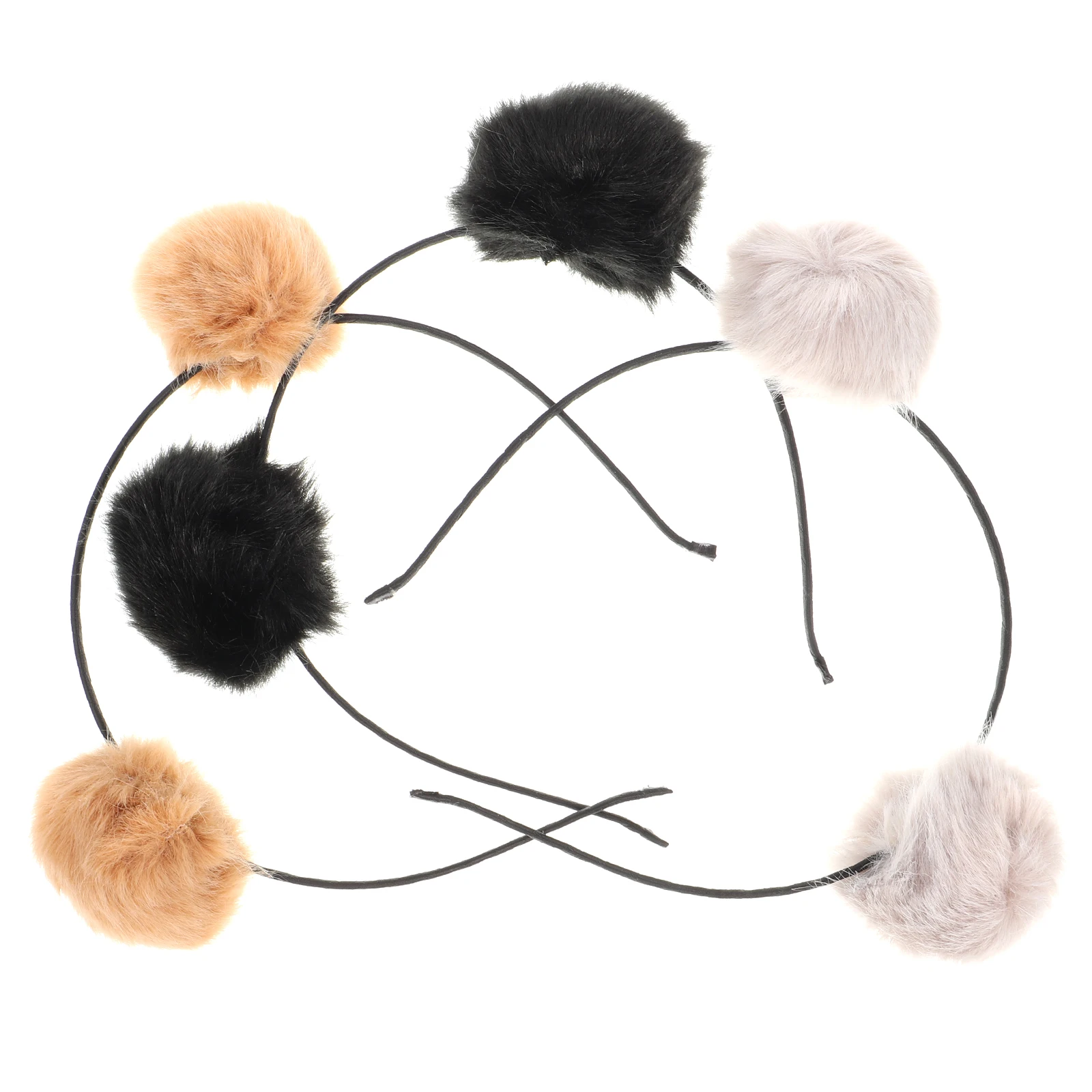 

4 шт., повязка на голову, детский головной убор с кошачьими ушками, праздничный аксессуар для детей, костюм, подарок на день рождения для косплея (розовый арбузно-красный