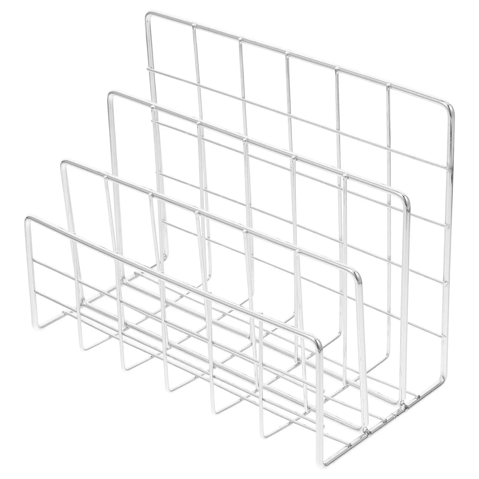 Desktop Storage Rack Book File Organizer Office Supplies Countertop Mail Holder Notebook Document Photo Album Slot