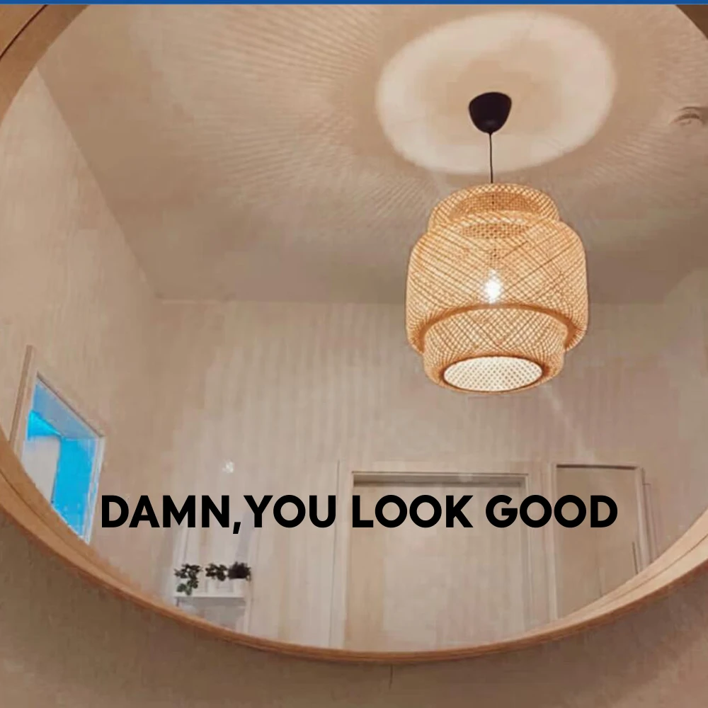 İyi Görünüyorsun Zarif Ayna Etiket Çıkartması Banyo Banyo Kız Odası Yatak Odası Oturma Odası Ev Dekor