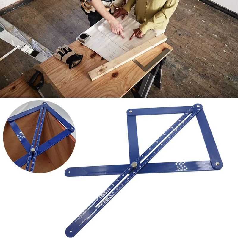 Upgraded Angle Gauge Protractor Corner Angle Finder Square Ruler Miter Woodworking Model Craft Tool Easy Operation M4YD