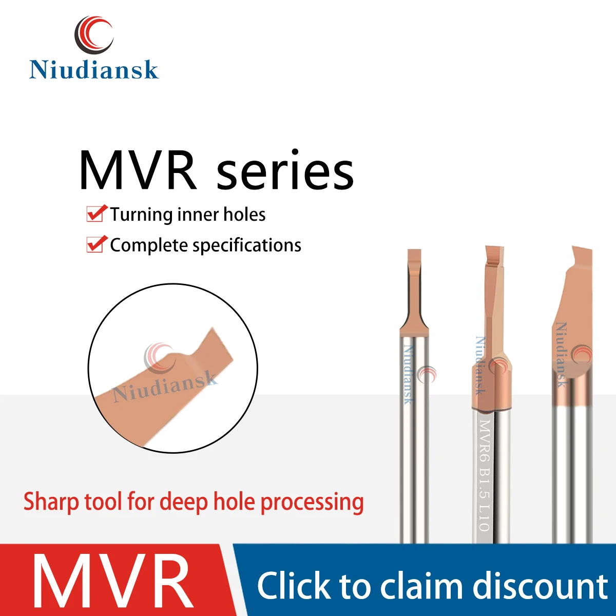 

Инструменты для расточной обработки малого отверстия серии MVR MVR6 MVR8 B2.0/B2.5/R2.5/B3.0/B4.0 Токарный станок с ЧПУ Инструмент для расточной обработки малых апертур