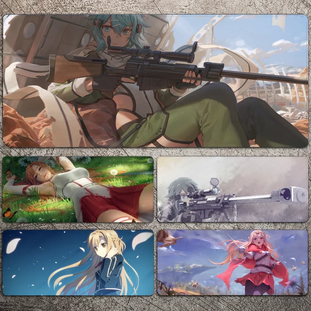 

Sword Art Online Mousepad Large Gaming Mouse Pad LockEdge Thickened Computer Keyboard Table Desk Mat