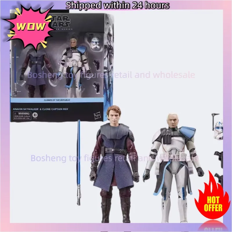 hasbro-star-wars-set-di-personaggi-snodabili-da-6-pollici-ep3-anakin-rex-capitano-rex