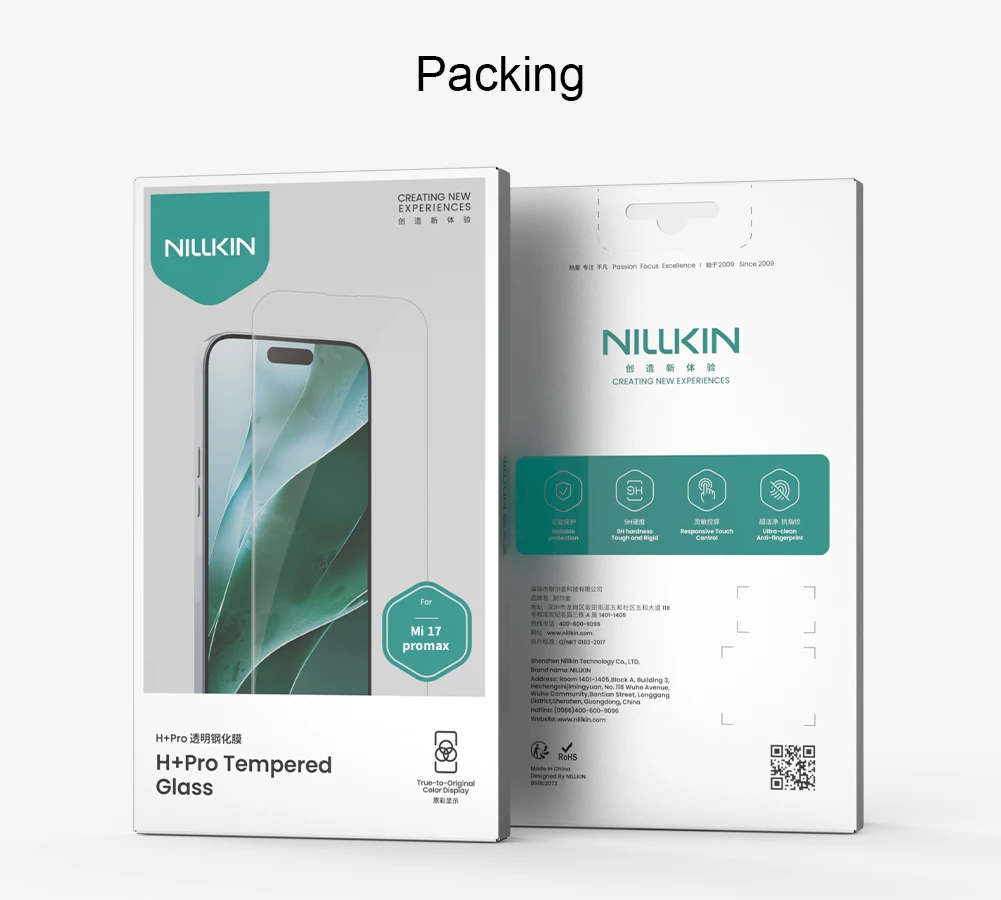NILLKIN Dla Xiaomi 17 Pro Max 17 Ultra Mi 17Pro Seria H + Pro Szkło Hartowane Ekranu 9H Folia Ochronna Ekranu Przeciwwybuchowa — zdjęcie produktu 6