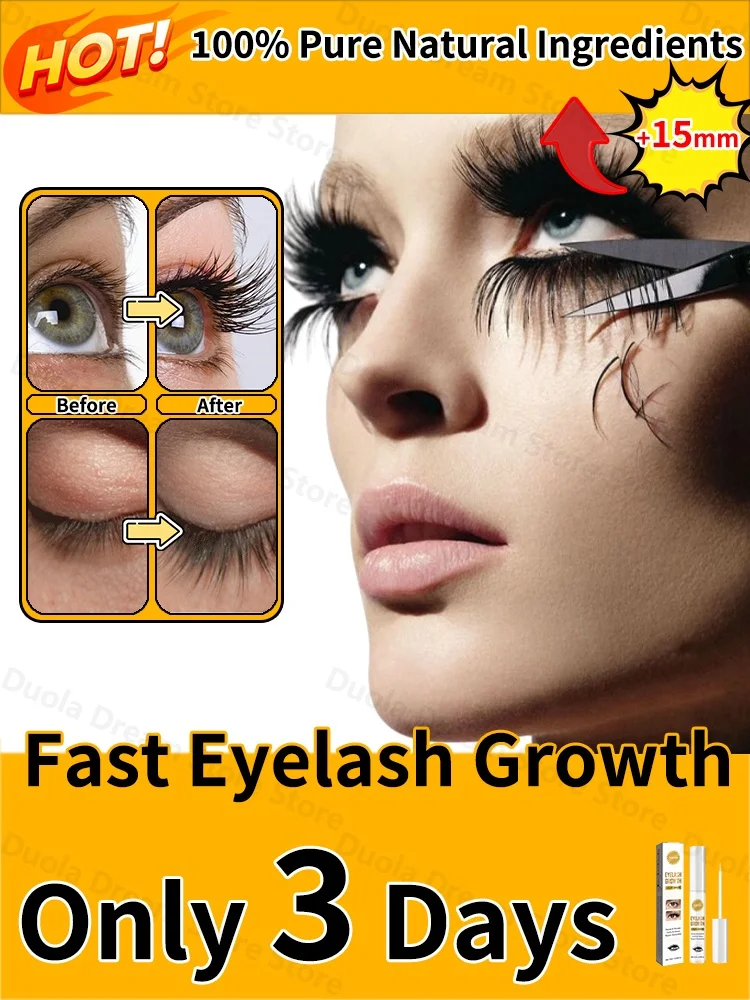 3 วัน Fast Eyelash Growth Serum ชุดยกขนตา Eyebrow Growth Strong แต่งหน้า Thicken Eyebrow Enhancer ครีม