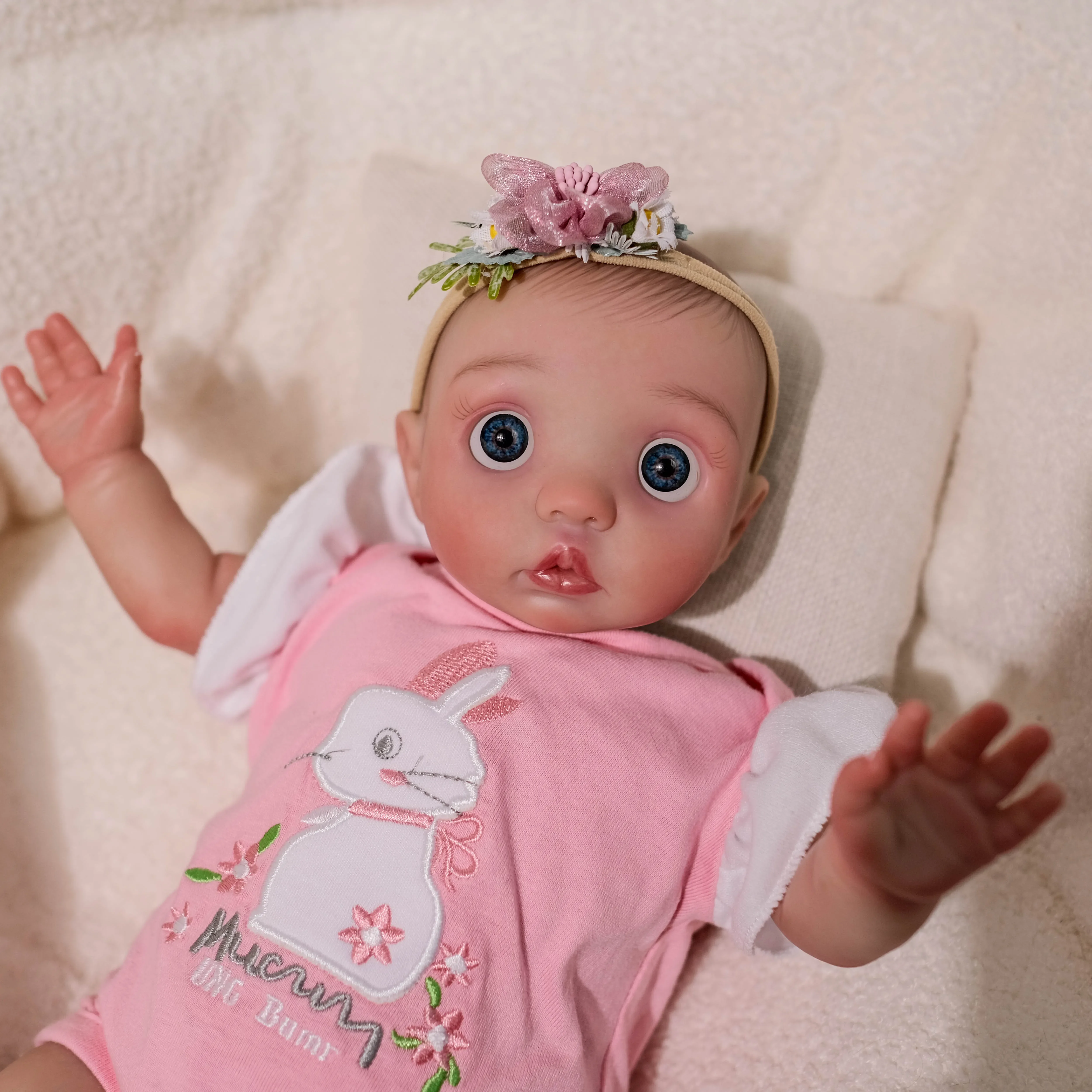 

SINO-BB 16inch Peeka Hand Made High Quality Detailed painting Lifelike Real Soft Touch small doll cute handy baby
