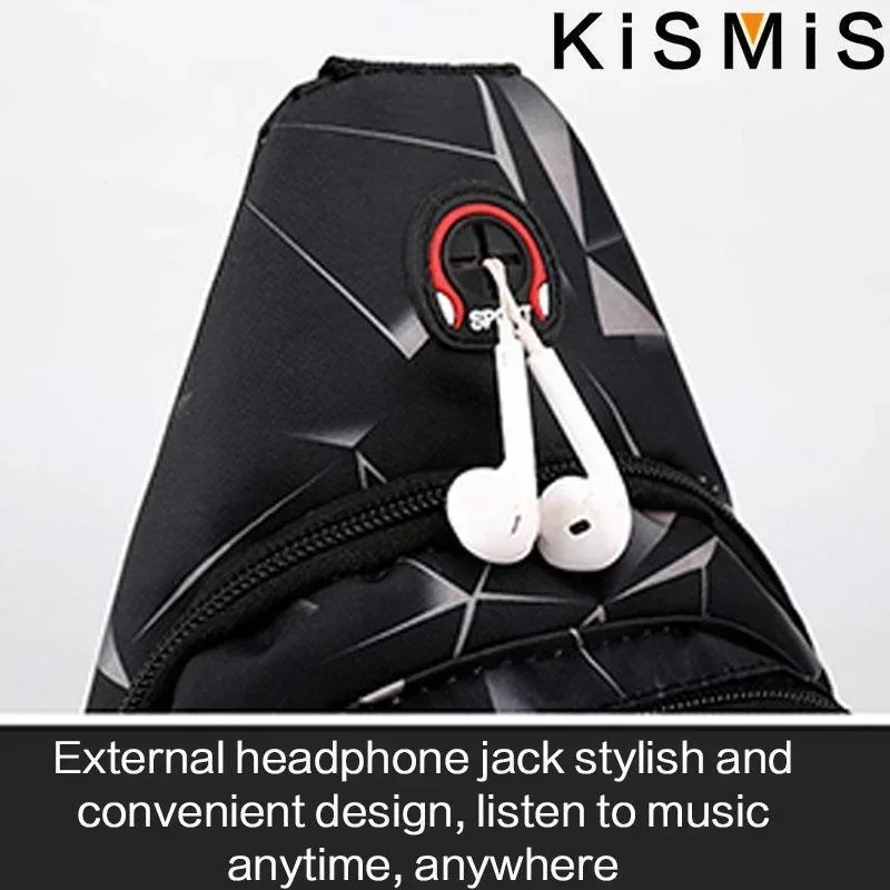 Oxford Cloth Casual Crossbody Bag Lightweight Outdoor Travel Chest Bag for Men and Women Sports Shoulder Backpack