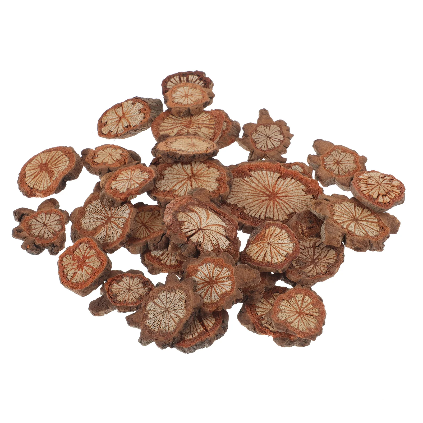 

1Pack Wood Chips DIY Decorative Party Supplies for Home Decoration Desktop Decor Smooth Wooden Craft Accessory